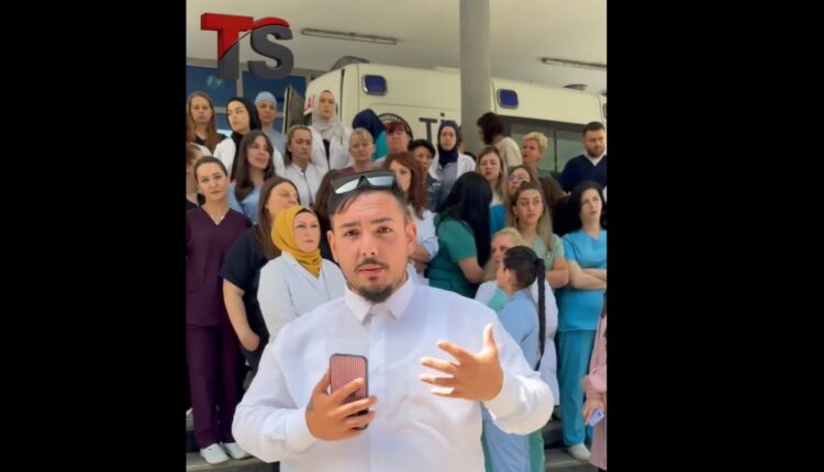 Vazhdon protesta në Spitalin e Tetovës/ Kryeinfermierja mohon mospagesën, Drejtori Berisha heshtën! (VIDEO)