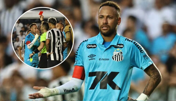 Neymar mundohet ta imitojë Maradonën, ndëshkohet me karton të kuq dhe kërkon falje për gabimin