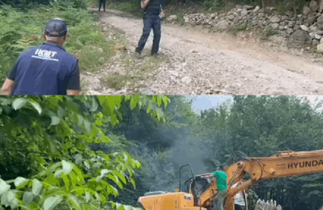 Banorët sulmojnë me molotov urën dhe bagerin në Theth