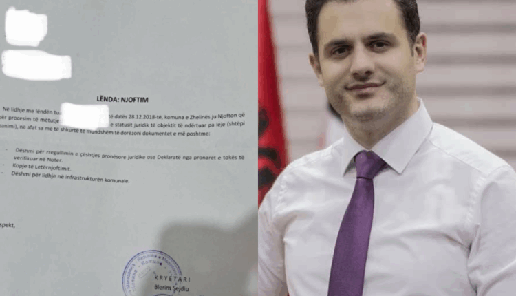 BDI Zhelinë: Kryetari Blerim Sejdiu po frikëson qytetarët me letra për legalizim në ditët e fundit të mandatit!