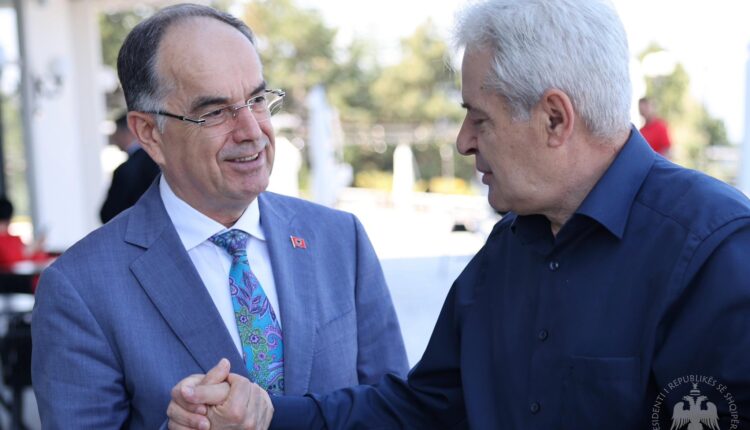 Ali Ahmeti në Ohër takohet me  presidentin e Shqipërisë Begaj