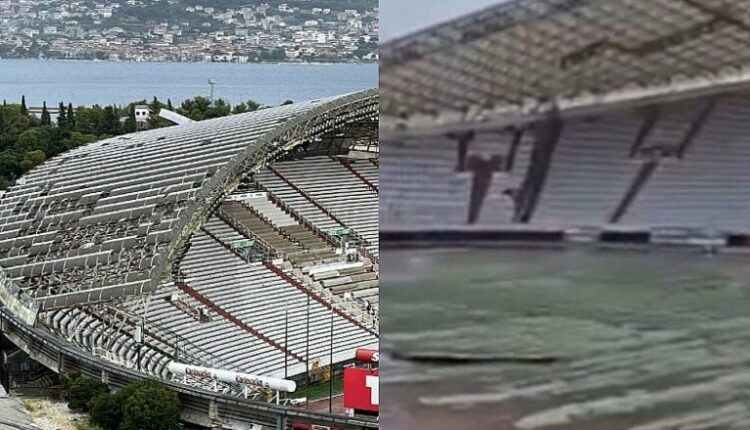 Stuhi e madhe në Kroaci, dëmtime të mëdha në stadiumin e Hajdukut