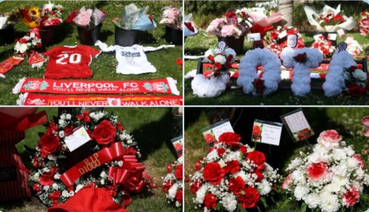 Tifozët mblidhen në Anfield për të vendosur lule dhe bërë homazhe për Jotan