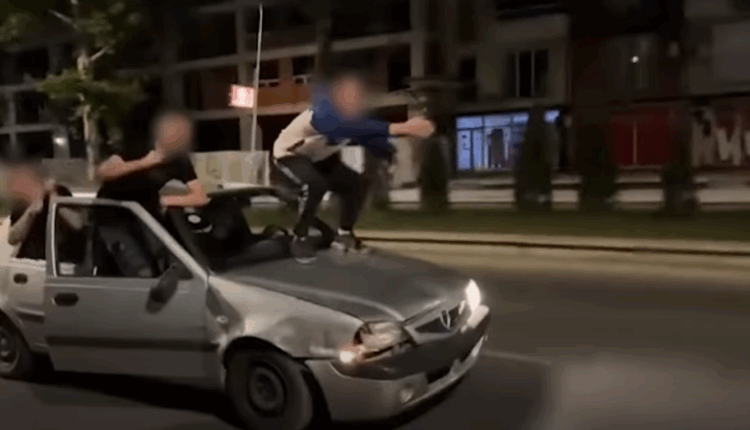 MPB ndërmerr masa ndaj të rinjve që xhironin video të rrezikshme mbi veturë në Shkup