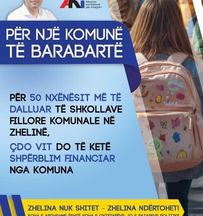 Emir Sulejmani (AKI): 50 nxënësit më të dalluar do të shpërblehen financiarisht çdo vit nga Komuna e Zhelinës