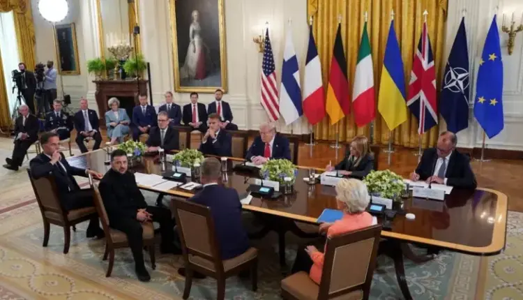 Takimi me Trump, ja çfarë thanë liderët në tryezë, Macron propozon takimin 4 palësh, SHBA-BE-Ukrainë-Rusi