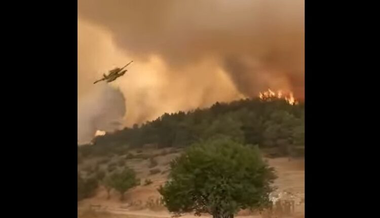 Zjarr i madh në Jazhincë, mbyllet pika kufitare! Intervenohet edhe me helikopter