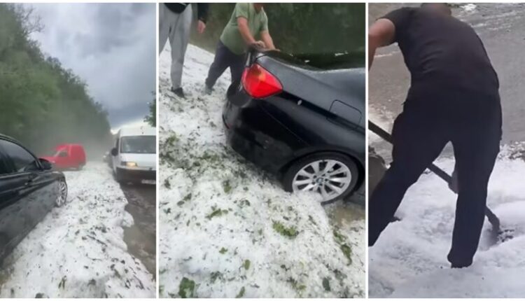 Reshje të fuqishme dhe breshër në disa rajone të Kosovës