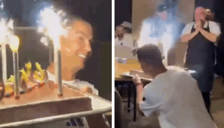 Cristiano Ronaldo surprizon kuzhinerin e Al-Nassr me tortë për ditëlindje në një video virale