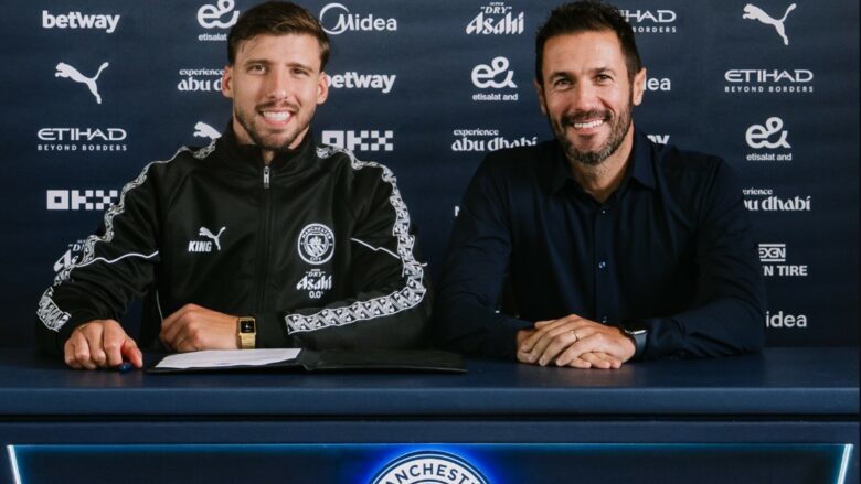 Ruben Dias blindohet me kontratë të re nga Man City