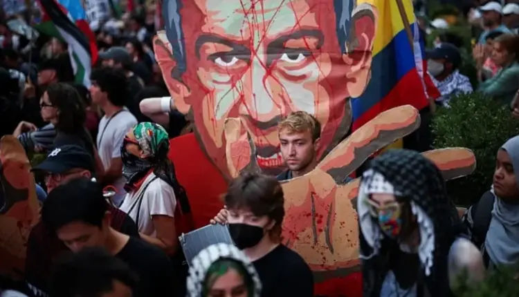 “Djalli është këtu”, protesta masive në New York për shkak të fjalimit të Netanyahut në OKB (VIDEO)