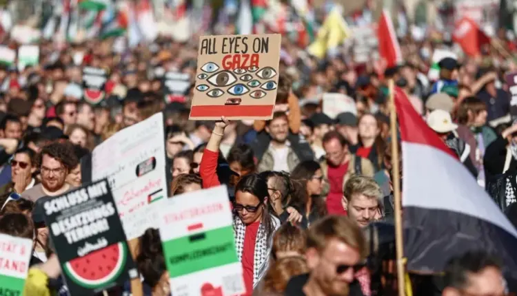 “Liri për Palestinën”, Berlini ‘ngrihet në këmbë’ për Gazën – mijëra protestues kërkojnë fundin e luftës