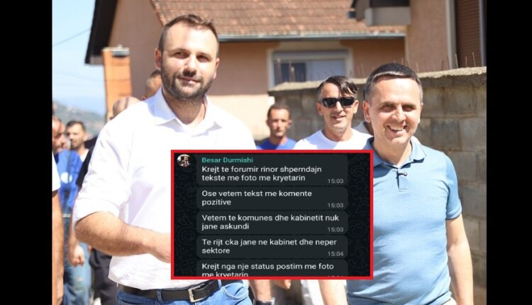 Plas sheri tek shtabi i Bilall Kasamit/ Besar Durmishi “qorton” njerëzit e kabinetit: “Krejt nga një status me kryetarin” (FOTO)