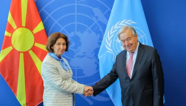 Siljanovska – Davkova: Guterres shprehu mbështetje dhe solidaritet të plotë me ne, në takimin me Kallas theksova standardet e dyfishta të BE-së