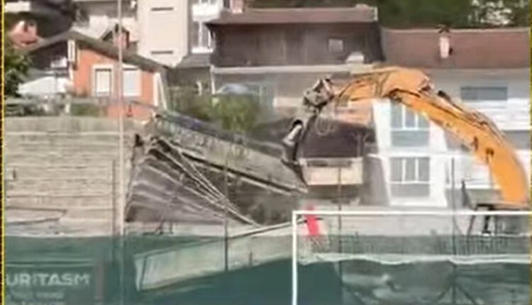 Bilall Kasami e prish tribunën historike të tifozëve “Ballistët” e njohur si “Marshin Beqiri” para ndeshjes Shkëndija – Vardar? (VIDEO)