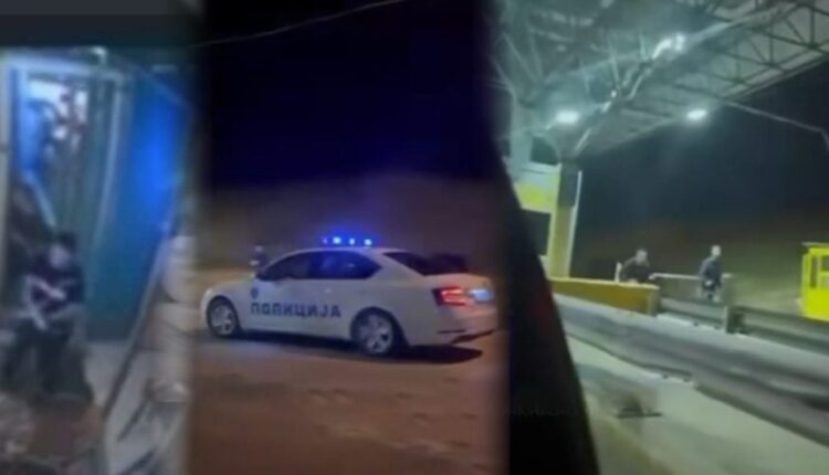 Plaçkitje si në film, në pagesën rrugore “Milladinovci”