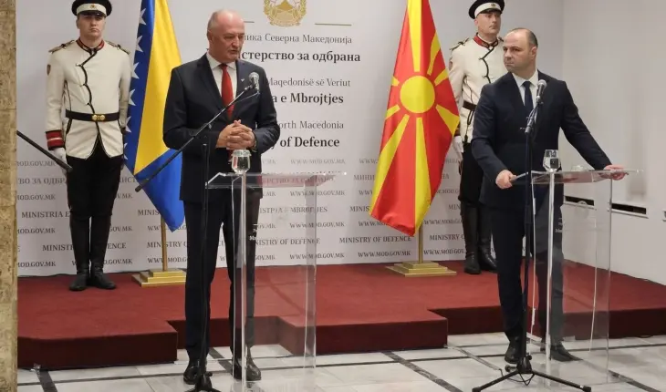 Misajllovski-Helez: Përforcim i partneritetit dhe besimit në mbrojtje mes Maqedonisë së Veriut dhe Bosnjë dhe Hercegovinës
