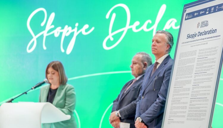 Shkupi është bërë qendra e vizionit global të energjisë – me nënshkrimin e "Deklaratës së Shkupit" përfundoi Forumi Botëror i Energjisë IFESD-14„