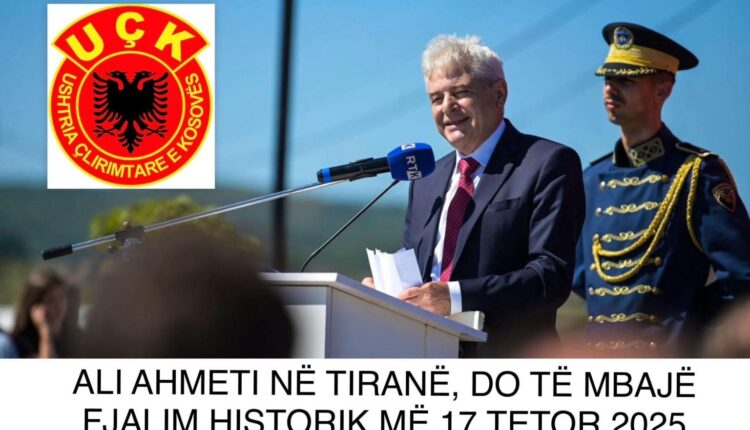 Ali Ahmeti në Tiranë do të mbajë fjalim historik më 17 TETOR 2025