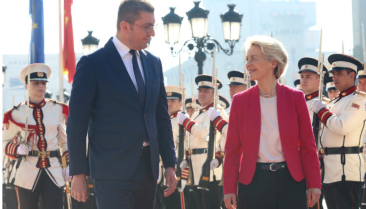 Ursula von der Leyen sot vjen në Shkup, do të pritet nga kryeministri Mickoski