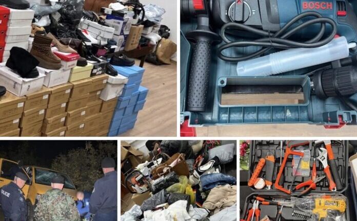 Policia e Kosovës parandalon kontrabandë në kufirin Maqedoni–Kosovë, konfiskohen mallra dhe automjeti