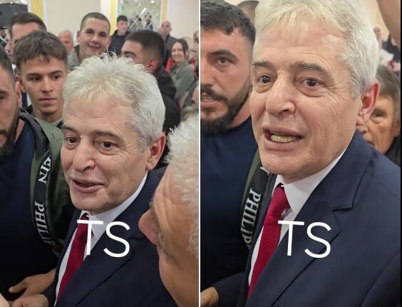Ali Ahmeti i çon tfala Mickovskit përmes TS (VIDEO)