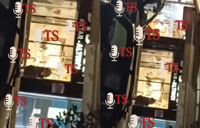 Pamje eksluzive nga TS: Momenti kur hajdutët vjedhin si në filma artarinë në Gostivar (VIDEO)