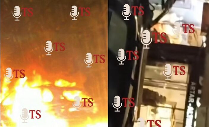 TS LIVE nga vjedhja në Gostivar: Vetura e hajdutëve merr flakë në rrugën drejt Mavrovës (VIDEO)