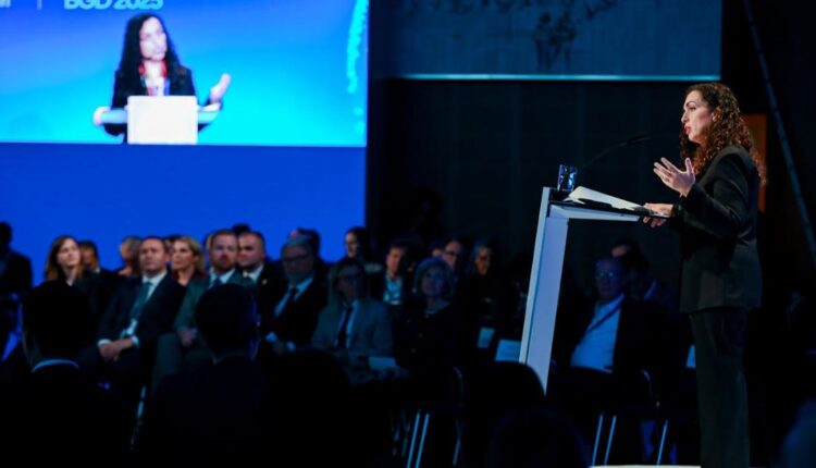 “Kosova, partnere e BE-së”, presidentja flet nga Berlini
