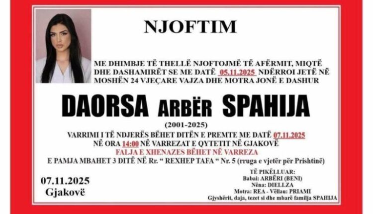 Sot do të varroset kosovarja që vdiq tragjikisht në Tetovë
