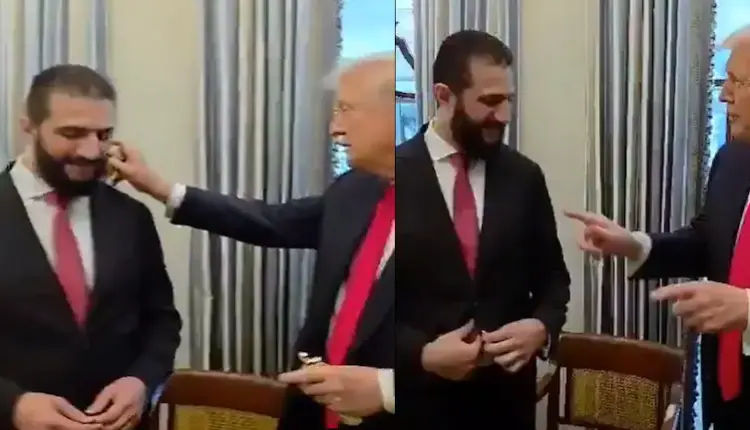 Trump ofron pritje të ngrohtë për presidentin sirian, e spërkat me parfum (VIDEO)