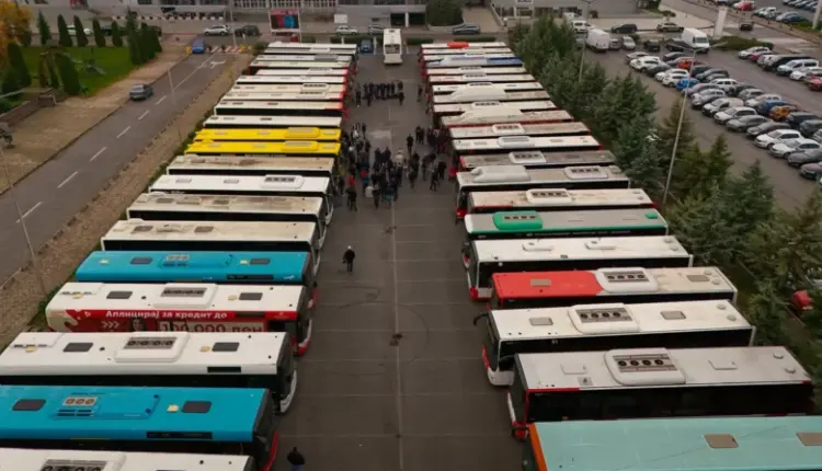 Nga e hëna, 55 autobusë privatë do të përfshihen në transportin publik të Shkupit