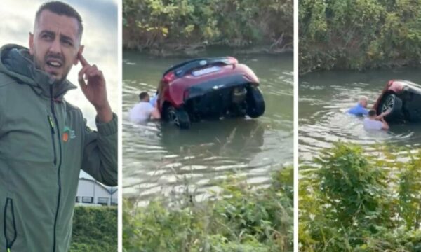 Shpëtoi nga mbytja të moshuarin në Itali  flet shqiptari  Pash makinën të fundosej  më pas e kapa nga dora   VIDEO 