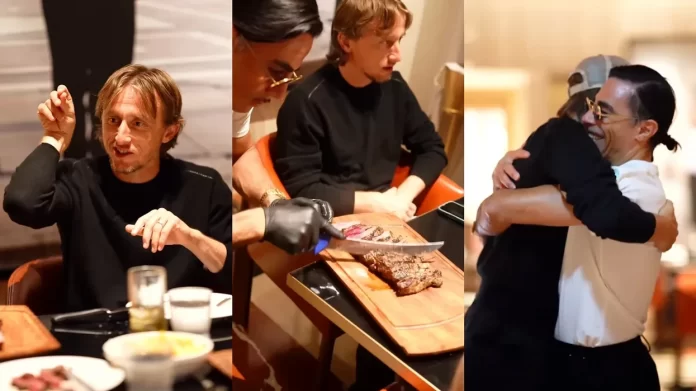 Salt Bae publikon takimin me Luka Modricin dhe e quan atë “vëlla” Salt Bae publikon takimin me Luka Modricin dhe e quan atë “vëlla”
