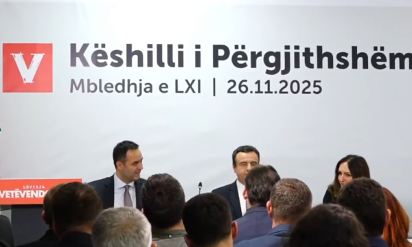 Albin Kurti sërish kandidat i Vetëvendosjes për kryeministër   asnjë votë kundër në Këshillin e Përgjithshëm