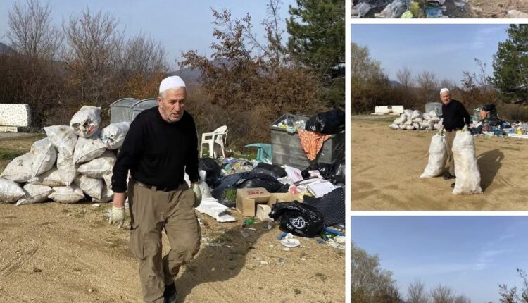 Haxhi Jusufi erdhi nga Zvicra, për 2 ditë e pastroi shetitoren mbi Sllupçan – Shembull që duhet të ndiqet!