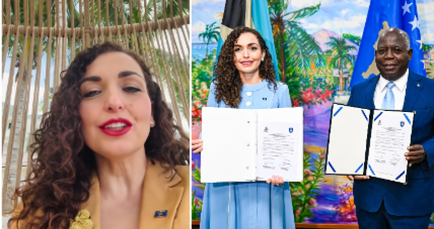 Vjosa Osmani nga Bahamet  Njohja erdhi pas angazhimit të madh nga Presidenca