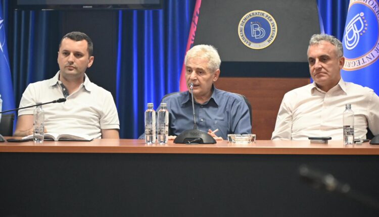 Faton Ahmeti uron Bajram Rexhepin për zgjedhjen në krye të Degës së BDI-së në Tetovë