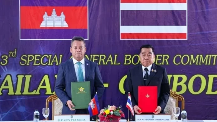 Tajlanda dhe Kamboxhia nënshkruajnë marrëveshjen e armëpushimit