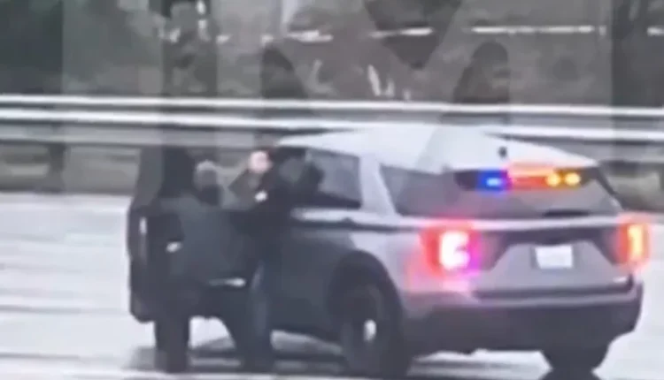 Skena nga Seattle si në video-lojën GTA – këmbësori tërheq policin nga vetura dhe i vjedh automjetin zyrtar (VIDEO)