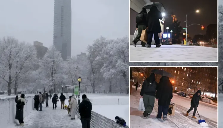 Nju Jorku dhe Nju Xhersi goditen nga një stuhi dimërore, anulohen 1,500 fluturime