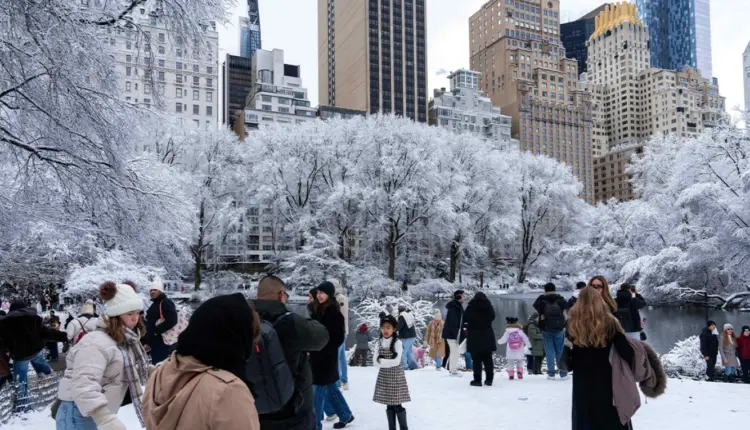 Nju Jorku ‘vishet’ me të bardha, foto dhe video nga Central Park me dëborë