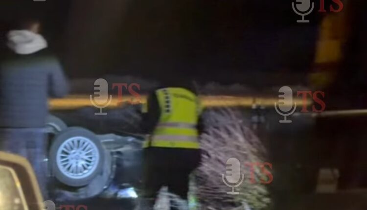 Aksident në rrugën Gostivar-Tetovë, trafiku zhvillohet në një korsi