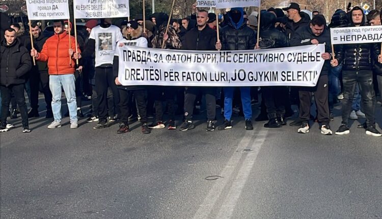“Drejtësi për Faton Lurin jo gjykim selektiv”, nis protesta në Shkup