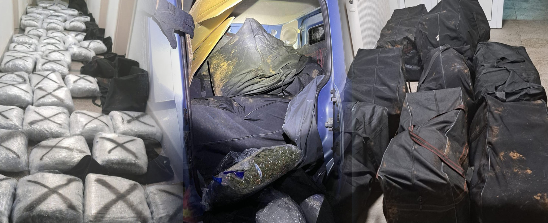 Arrestohen tre persona  parandalohet transporti i 150 kilogramëve marihuanë  VIDEO 