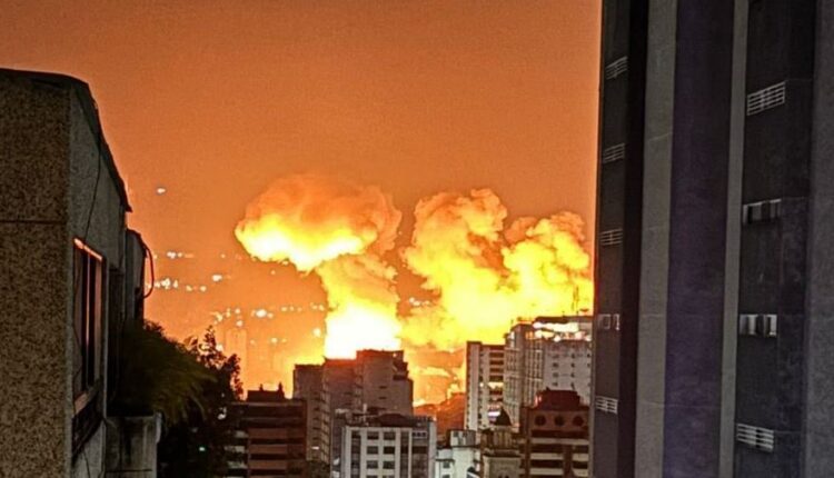 Pamje nga shpërthimi në Karakas të Venezuelës