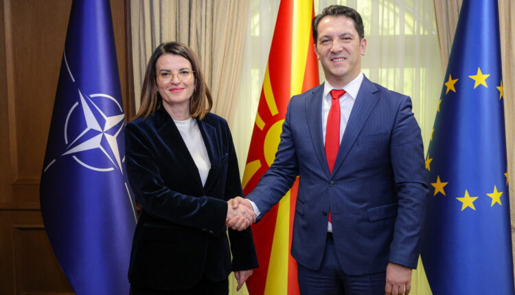 Bekim Sali, priti në takim Ministren e Punëve të Brendshme të Republikës së Shqipërisë, Albana Koçiu