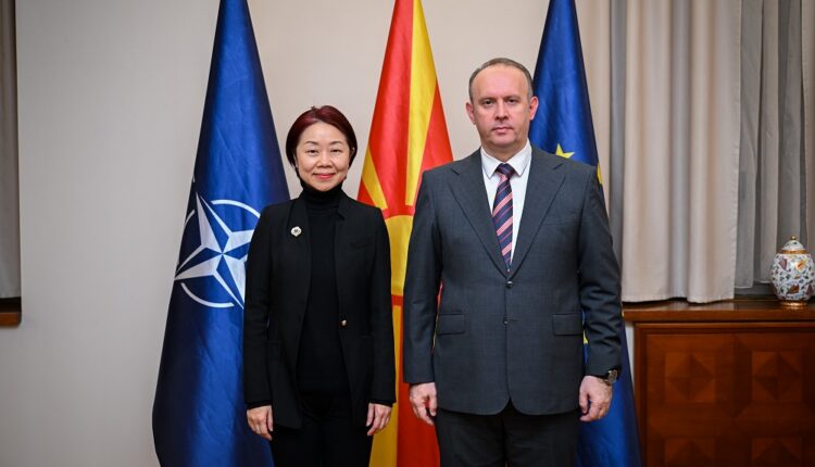 Takimi i Kryetarit Afrim Gashi me Xhiang Shjaojan, ambasadore e Republikës Popullore të Kinës në Republikën e Maqedonisë së Veriut