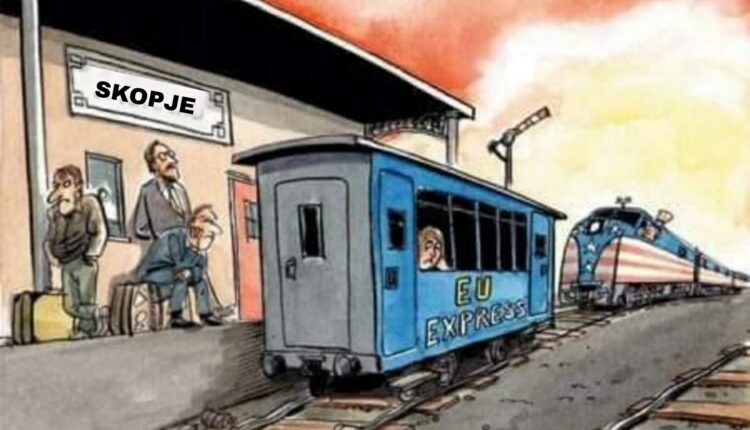 Vagoni që bllokon rrugën drejt Brukselit!