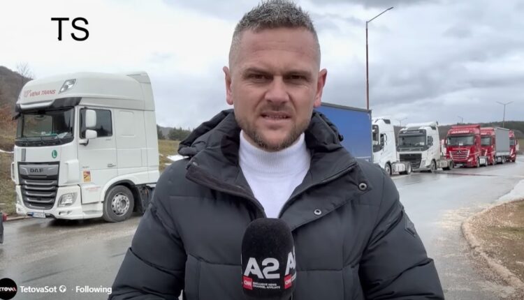 Paralizohet lëvizja e kamionëve në Qafë Thanë për 7 ditë (VIDEO)